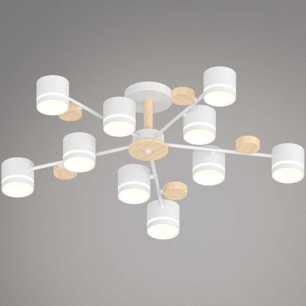 Люстра Reluce 68730-0.3-10 GX53 WH+WOOD