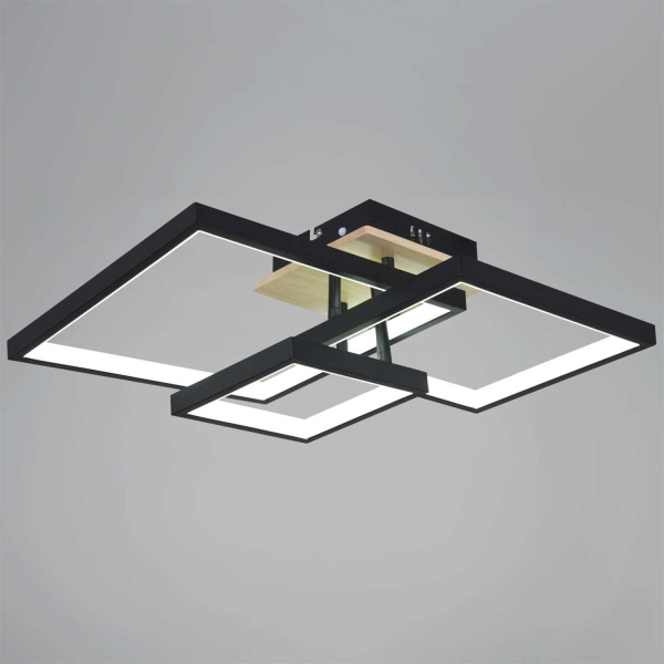 Потолочный светильник Reluce 98560-0.3-03 BK+WOOD