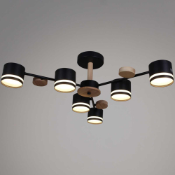 Люстра Reluce 68730-0.3-06 GX53 BK+WOOD