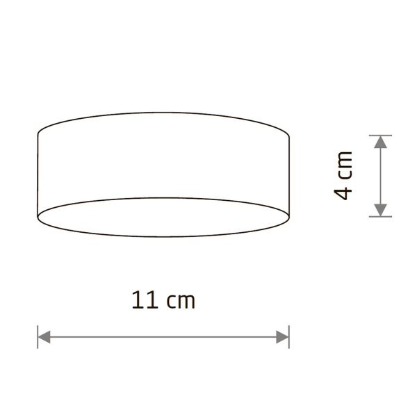 Потолочный cветильник Nowodvorski Lid Round Led Black 10406