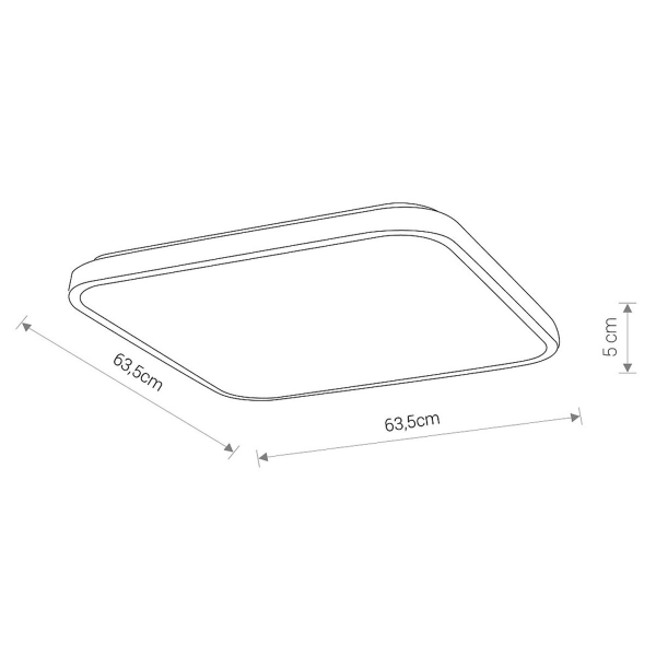 Потолочный cветильник Nowodvorski Agnes Square Led Pro White 10994