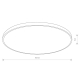 Потолочный cветильник Nowodvorski Agnes Round Led Pro White 10982