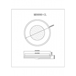 Потолочный светодиодный светильник MyFar Ceiling Despina MR9090-CL