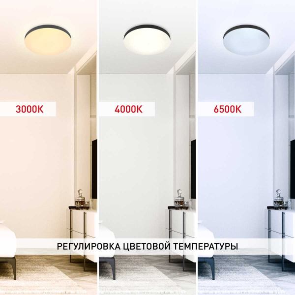 Светильник потолочный светодиодный ЭРА Классик с ДУ Relict 48 Pult SPB-6-60-RC BK 60W 3000-6500K Черный Б0059497