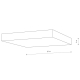 Потолочный cветильник Nowodvorski Lid Square Led Black 10427