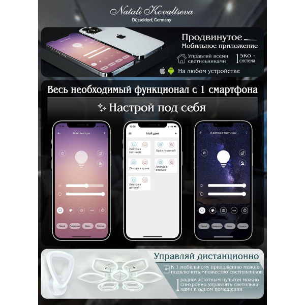Потолочный светодиодный светильник Natali Kovaltseva Led Lamps 81074 Потолочный светодиодный светильник Natali Kovaltseva Led Lamps 81074