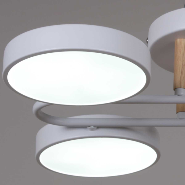Светильник потолочный Reluce 03322-0.3-06 WH+WOOD Светильник потолочный Reluce 03322-0.3-06 WH+WOOD