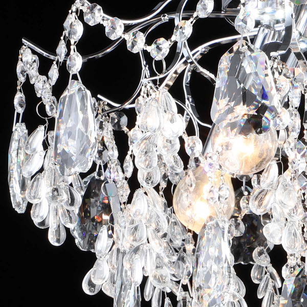 Люстра хрустальная Reluce 27620-0.3-5+5 CH+CLARE Люстра хрустальная Reluce 27620-0.3-5+5 CH+CLARE