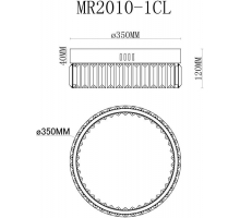 Потолочный светодиодный светильник MyFar Irina MR2010-1CL