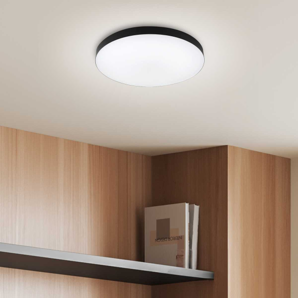 Светильник потолочный светодиодный ЭРА Классик с ДУ Relict 48 Pult SPB-6-60-RC BK 60W 3000-6500K Черный Б0059497