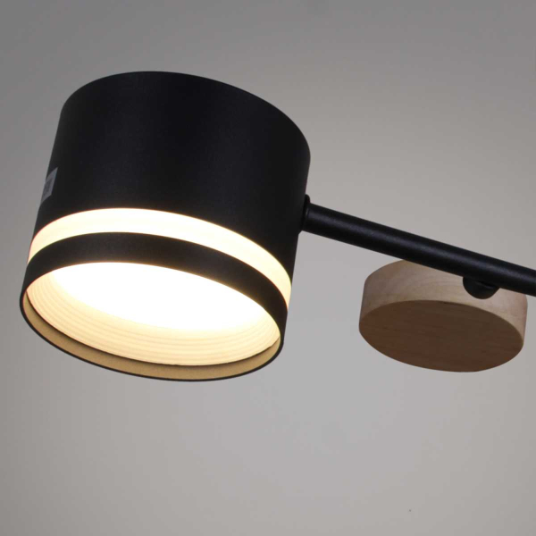 Люстра Reluce 68730-0.3-10 GX53 BK+WOOD