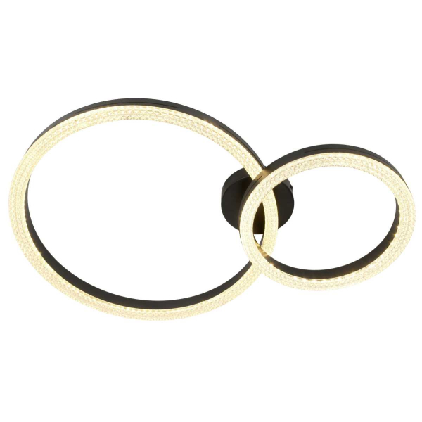 Светильник потолочный светодиодный ЭРА Модерн Bloom CLL-1-78W 3K-6K RC BK с ДУ черный Б0069753