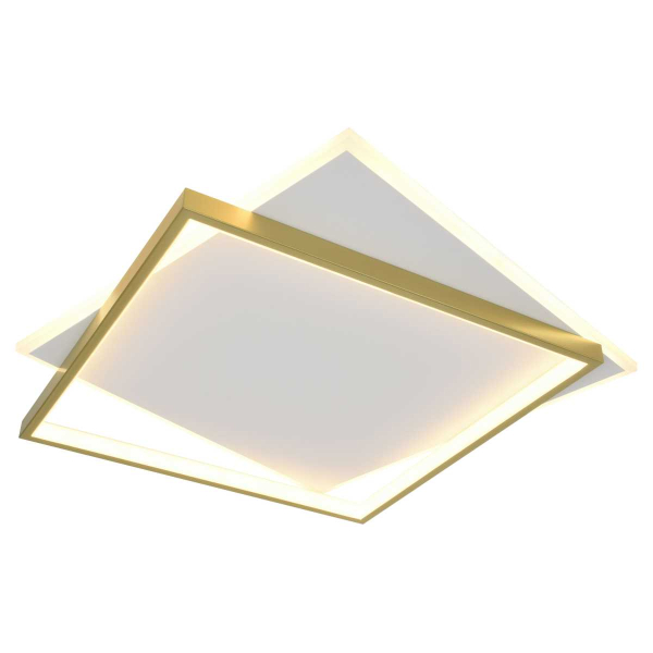 Светильник потолочный светодиодный ЭРА Модерн с ДУ Lima CLL-1-82-RC WH +GD Б0069755