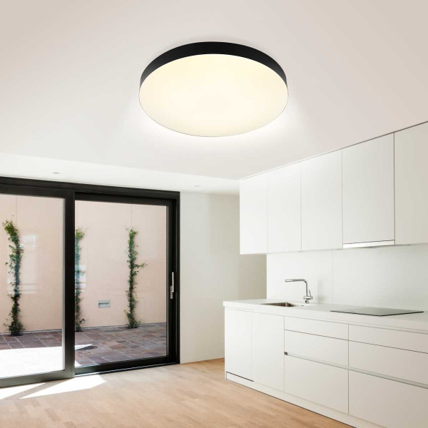 Светильник потолочный светодиодный ЭРА Классик с ДУ Relict 48 Pult SPB-6-60-RC BK 60W 3000-6500K Черный Б0059497