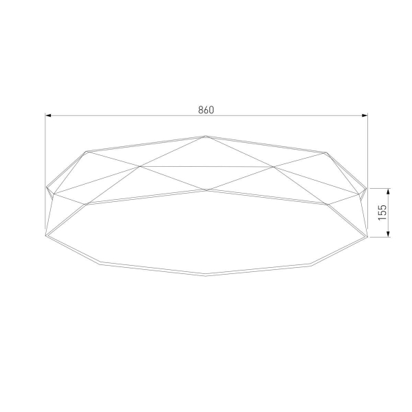 Потолочный светильник TK Lighting 4223 Kantoor Graphite