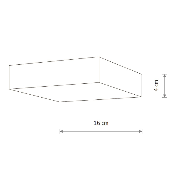 Потолочный cветильник Nowodvorski Lid Square Led White 10421