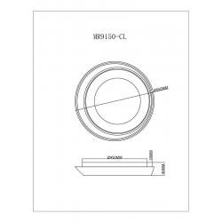 Потолочный светодиодный светильник MyFar Ceiling Phoebe MR9150-CL