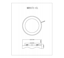 Потолочный светодиодный светильник MyFar Ceiling Diona MR9171-CL