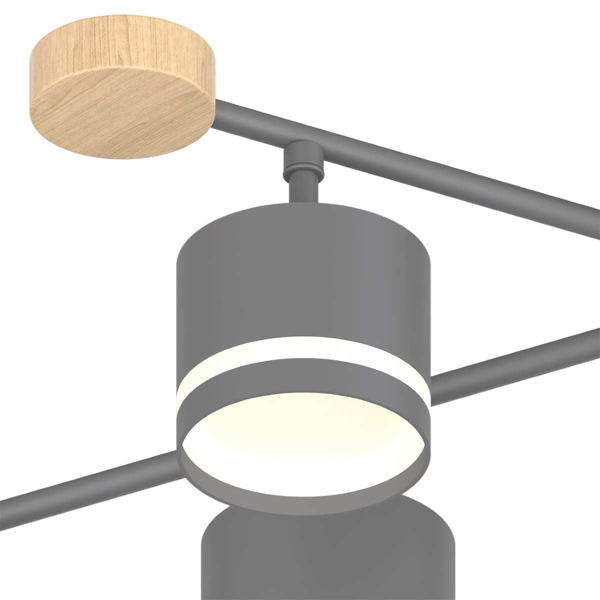 Люстра Reluce 78730-0.3-06 GX53 GREY+WOOD