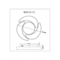 Потолочный светодиодный светильник MyFar Ceiling Lysithea MR9210-CL