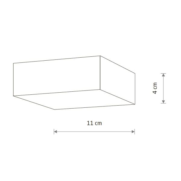 Потолочный cветильник Nowodvorski Lid Square Led White 10420