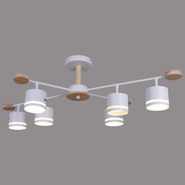 Люстра Reluce 78730-0.3-06 GX53 WH+WOOD