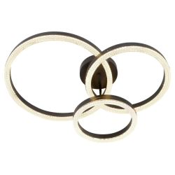 Светильник потолочный светодиодный ЭРА Модерн Bloom CLL-1-110W 3K-6K RC BK с ДУ черный Б0069754