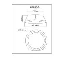 Потолочный светодиодный светильник MyFar Ceiling Cordelia MR9120-CL