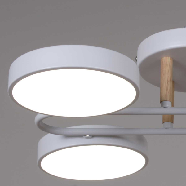 Светильник потолочный Reluce 03322-0.3-06 WH+WOOD Светильник потолочный Reluce 03322-0.3-06 WH+WOOD