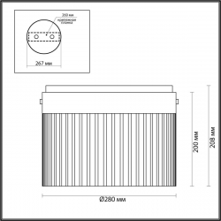 Потолочный светодиодный светильник Odeon Light L-Vision Pillari 5047/24LC