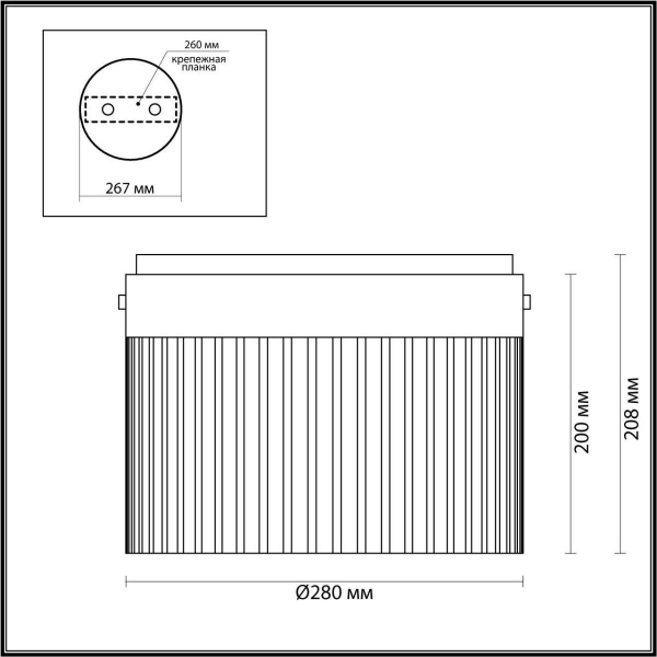 Потолочный светодиодный светильник Odeon Light L-Vision Pillari 5047/24LC