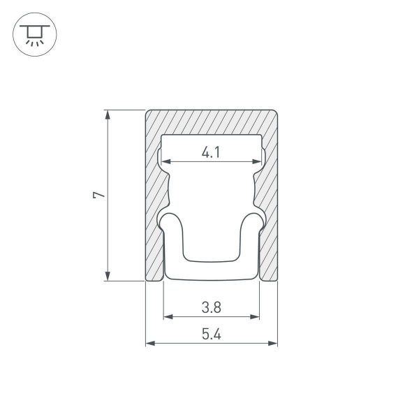 Профиль Arlight ARH-MICRO-0507-2000 ANOD 036399