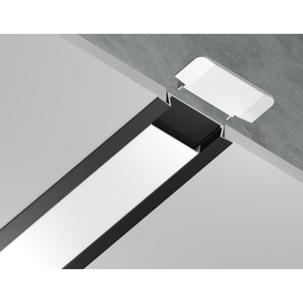 Встраиваемый профиль с рассеивателем Ambrella Illumination GP1100BK Встраиваемый профиль с рассеивателем Ambrella Illumination GP1100BK