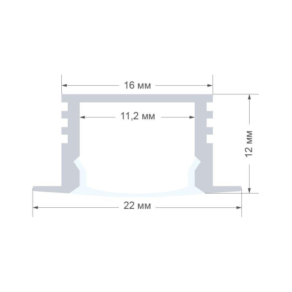 Профиль встраиваемый Apeyron GM-08-12