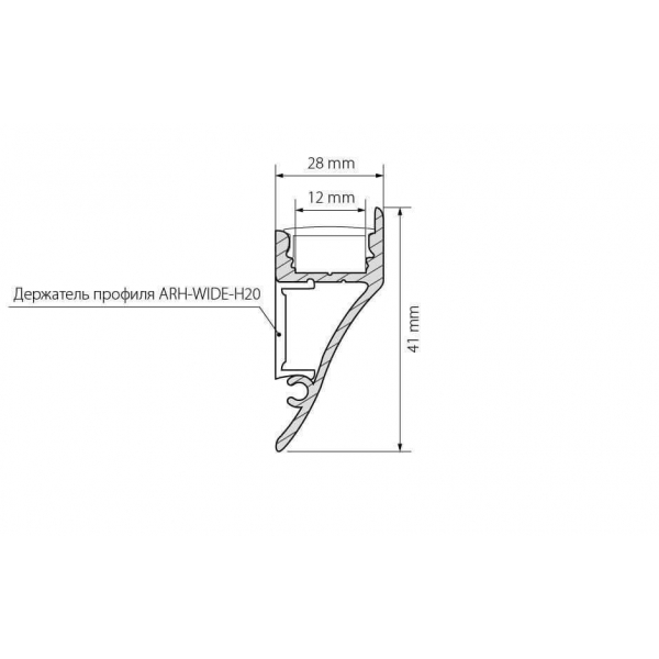 Профиль Arlight ARH-CON-2000 ANOD 018828