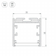 Профиль Arlight SL-ARC-3535-D3000-A45 BLACK (1180мм, дуга 1 из 8) 027634