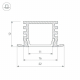 Профиль Arlight PDS-F-2000 ANOD 012083