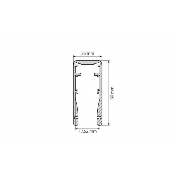 Профиль Arlight ALU-HANDRAIL-2000 FOR GLASS 17.5 015477