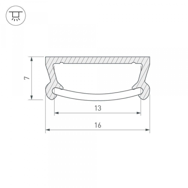 Профиль Arlight TM-2000 (CT) 016939