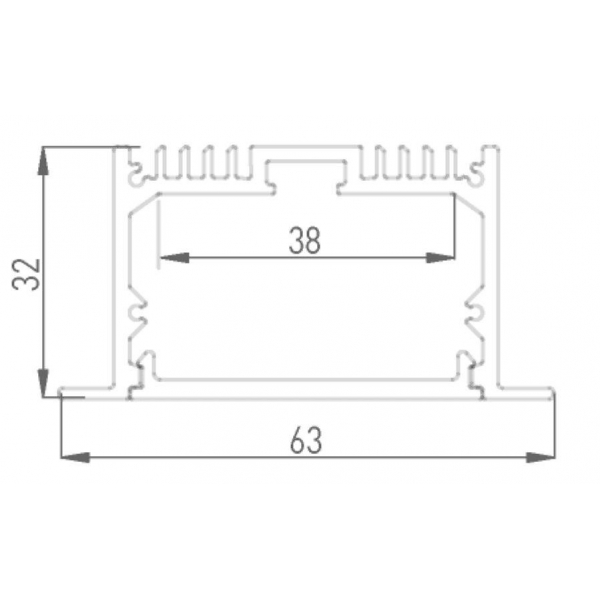 Профиль встраиваемый DesignLed LE.6332 001078