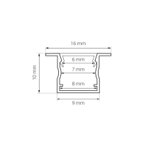 Встраиваемый профиль с рассеивателем Lightstar Profiled 419080