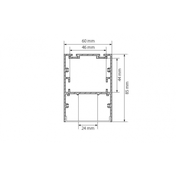 Профиль Arlight ARH-LINE-6085-2000 BLACK 018681