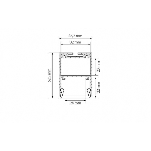 Профиль Arlight ARH-LINE-3750A-2000 ANOD 019615