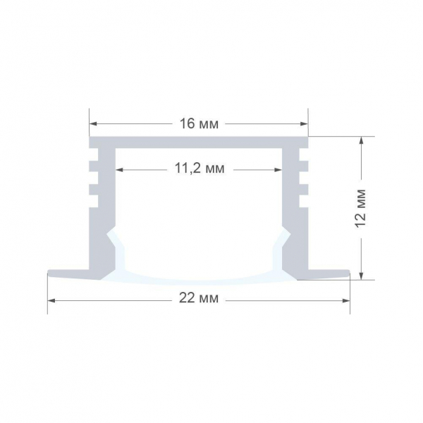 Профиль встраиваемый Apeyron GM-08-11