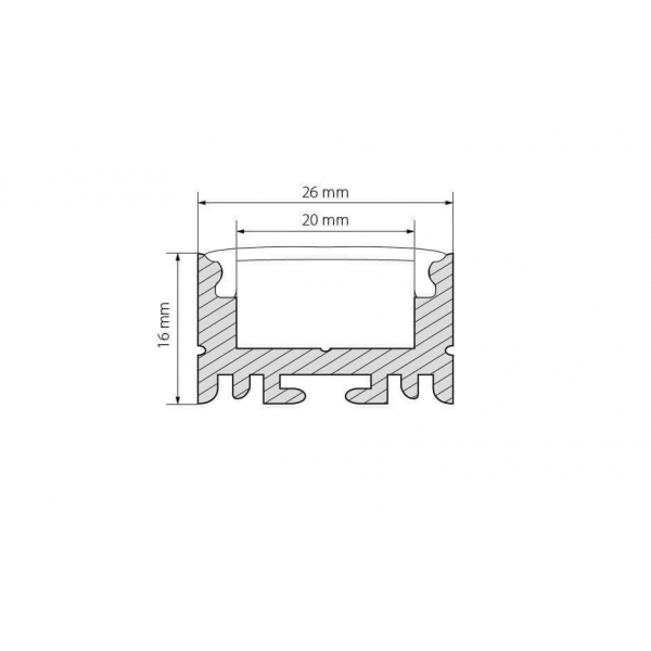 Профиль Arlight ARH-LINE-1726-2000 ANOD 018674