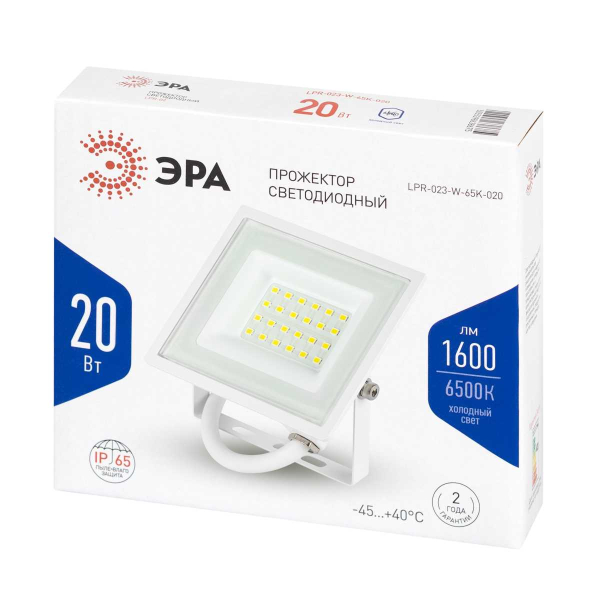 Прожектор светодиодный уличный ЭРА LPR-023-W-65K-020 Б0054640