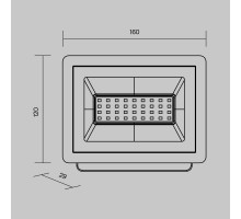 Прожектор светодиодный Maytoni Flood 30W 4000K FL001-L30B4K