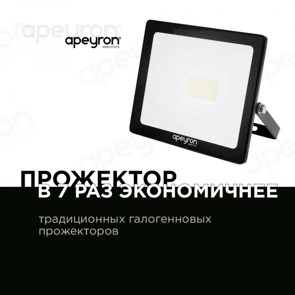 Прожектор светодиодный Apeyron 30W 6500K 05-39