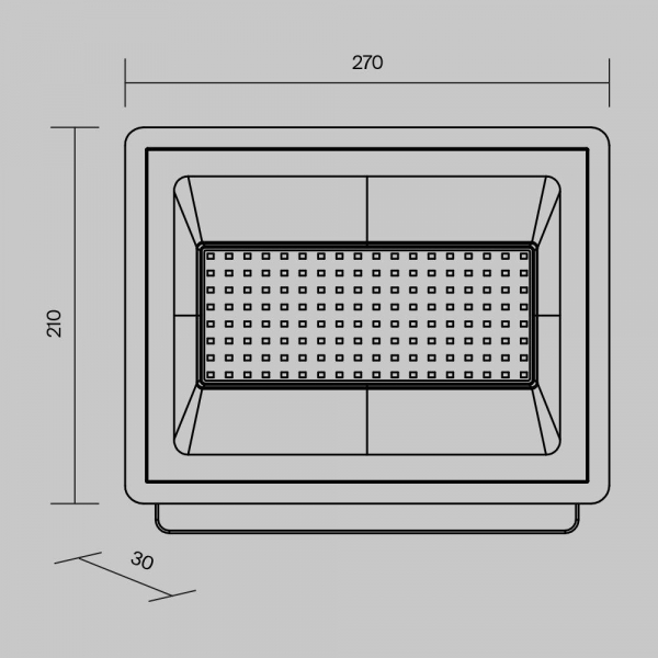 Прожектор светодиодный Maytoni Flood 100W 6500K FL001-L100B6K