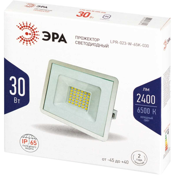 Прожектор светодиодный уличный ЭРА LPR-023-W-65K-030 Б0054641